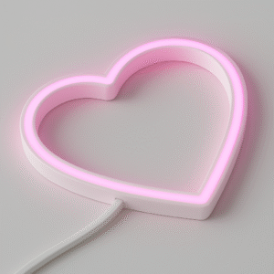 Heart-Shaped Neon Light