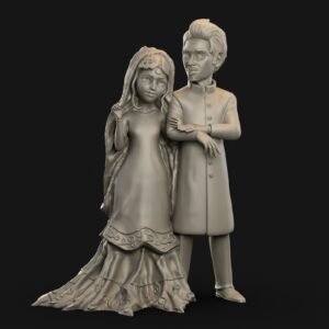 Stylized Wedding Couple